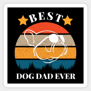 Best Dog Dad Ever Sticker